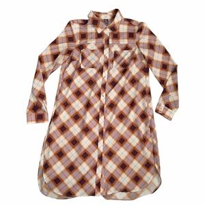 PrAna Plaid Flint Maxi Long Tunic